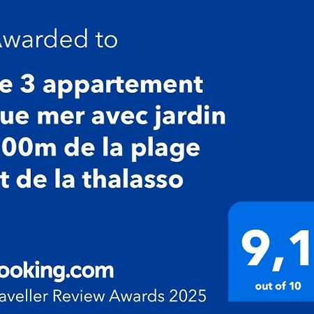 Le 3 Appartement Vue Mer Avec Jardin 100M De La Plage Et De La Thalasso Конкарно Екстер'єр фото